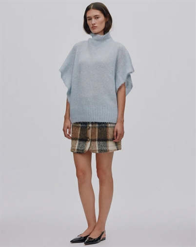  Rabens Saloner - Asna Superlight Tunic Strik - Ice Blue 